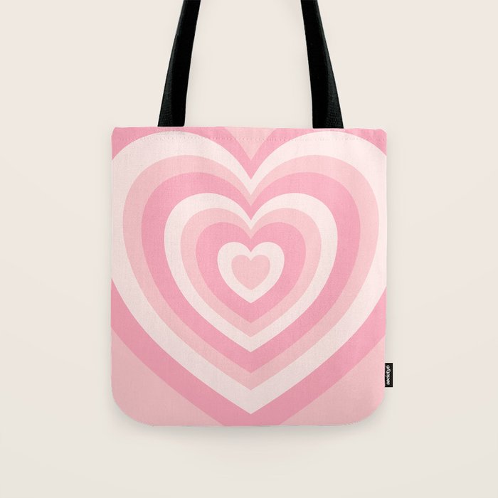 Pink Love Hearts  Tote Bag Gallery Image 1