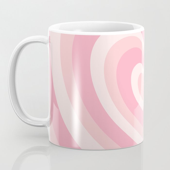 Pink Love Hearts  Coffee Mug Gallery Image 3