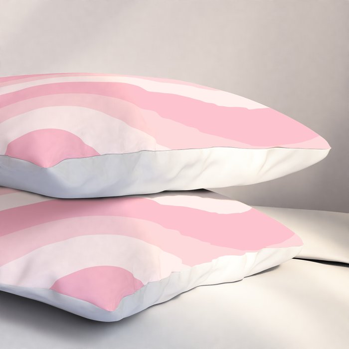 Pink Love Hearts  Pillow Sham Gallery Image 3