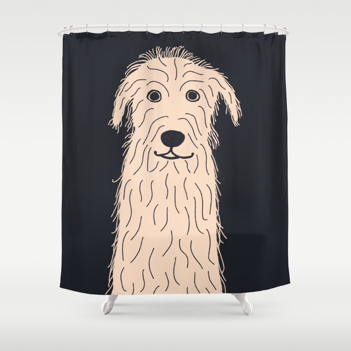 Oh Wolfhound Shower Curtain Gallery Image 1
