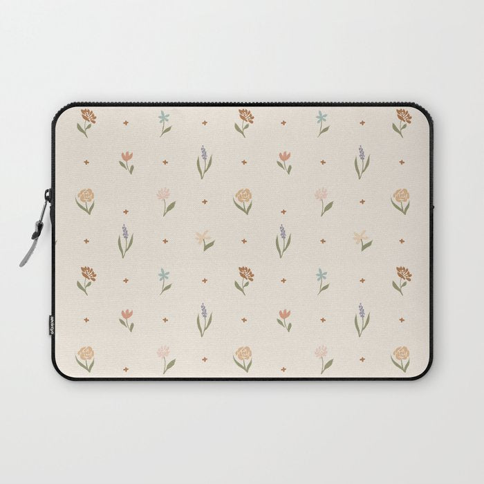 Folk Wildflowers Laptop Sleeve Gallery Image 1
