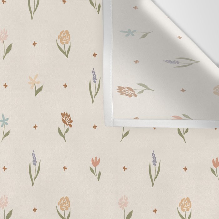 Folk Wildflowers Wall Tapestry Gallery Image 3
