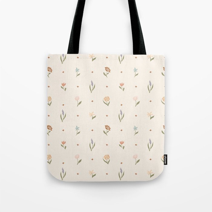 Folk Wildflowers Tote Bag Gallery Image 1