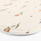 Folk Wildflowers Bath Mat Gallery Image 3