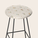 Folk Wildflowers Stool Gallery Image 2