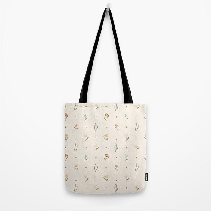Folk Wildflowers Tote Bag Gallery Image 2