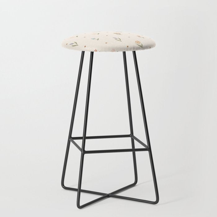 Folk Wildflowers Stool Gallery Image 1