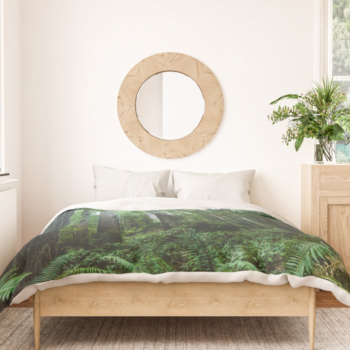 Redwood Forest Adventure IV - National Parks Nature Photography Duvet Cover Gallery Image 3
