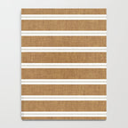 Cadence stripes - rust and beige stripes Notebook Gallery Image 4