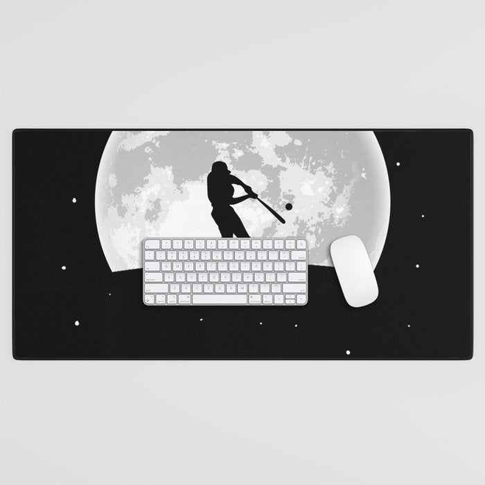 Baseball Moon Desk Mat Gallery Image 1