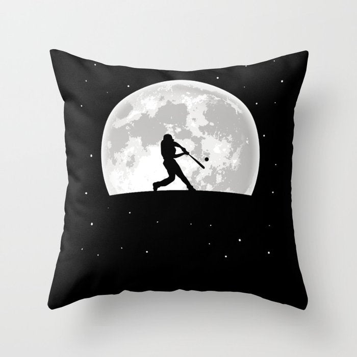 Baseball Moon Throw Pillow Gallery Image 6