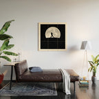 Baseball Moon Wood Wall Art Gallery Image 2