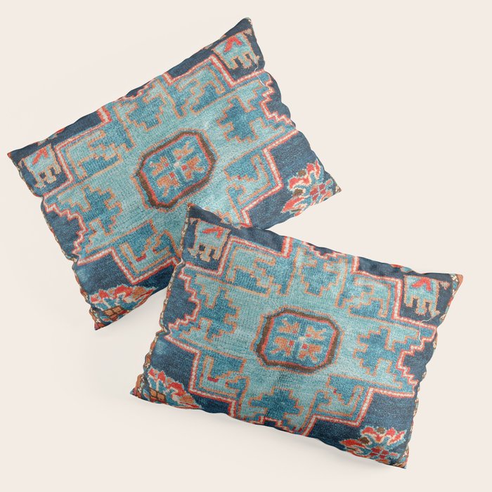 Karabakh  Antique South Caucasus Azerbaijan Rug Print Pillow Sham Gallery Image 1