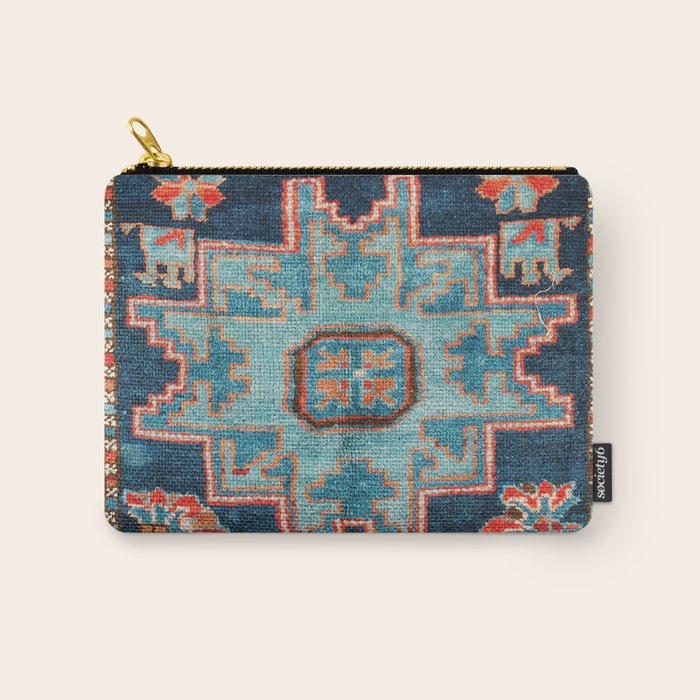 Karabakh  Antique South Caucasus Azerbaijan Rug Print Carry All Pouch Gallery Image 1