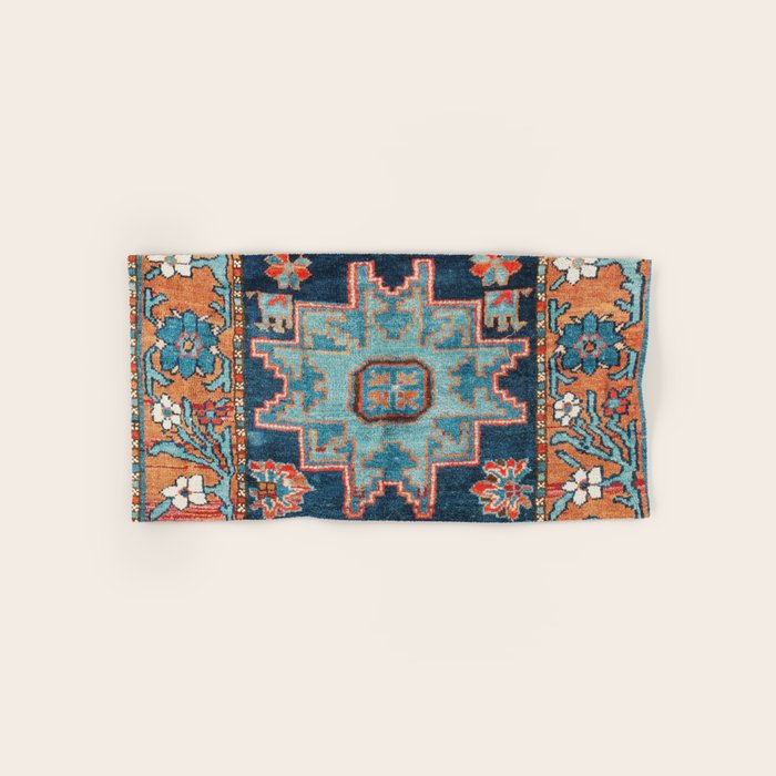 Karabakh  Antique South Caucasus Azerbaijan Rug Print Bath Towel Gallery Image 1