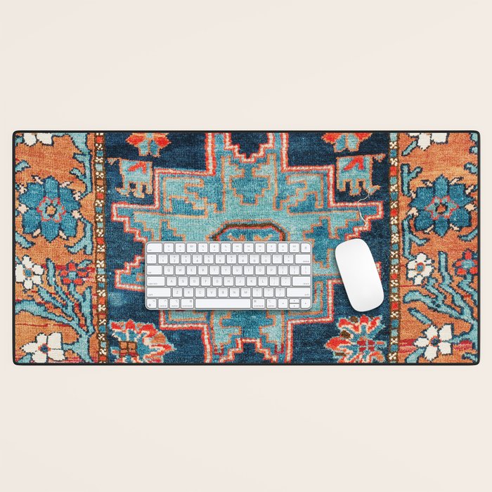 Karabakh  Antique South Caucasus Azerbaijan Rug Print Desk Mat Gallery Image 1