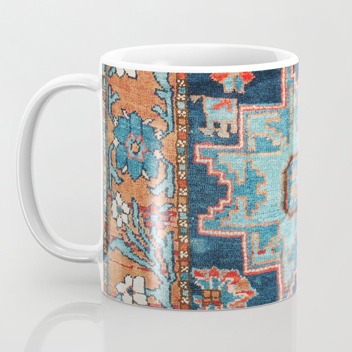 Karabakh  Antique South Caucasus Azerbaijan Rug Print Coffee Mug Gallery Image 3