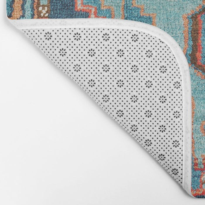 Karabakh  Antique South Caucasus Azerbaijan Rug Print Bath Mat Gallery Image 2