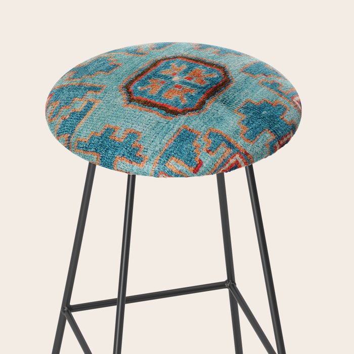 Karabakh  Antique South Caucasus Azerbaijan Rug Print Stool Gallery Image 2