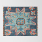 Karabakh  Antique South Caucasus Azerbaijan Rug Print Throw Blanket Gallery Image 2