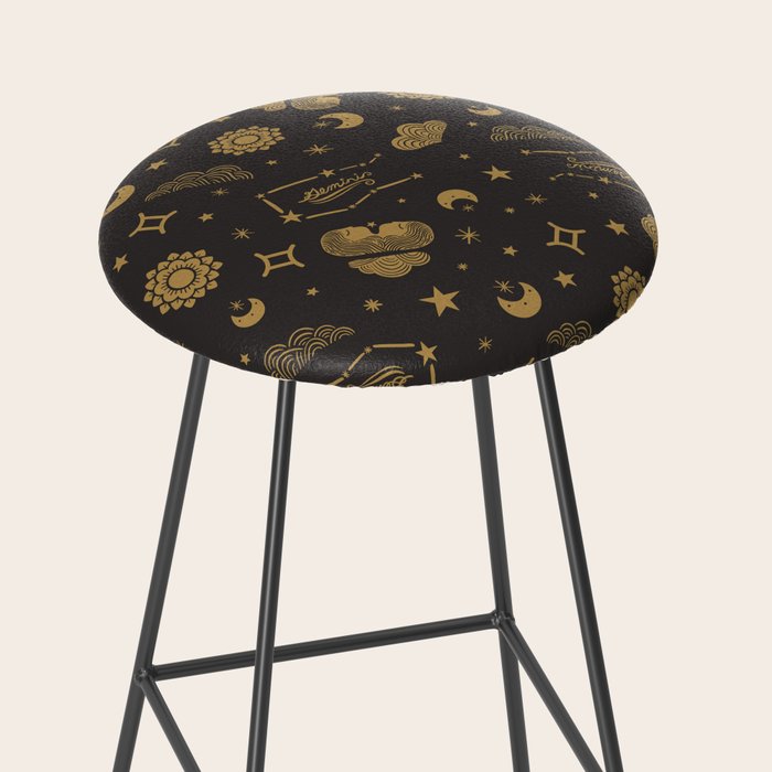 Gemini - Zodiac Sign Stool Gallery Image 2