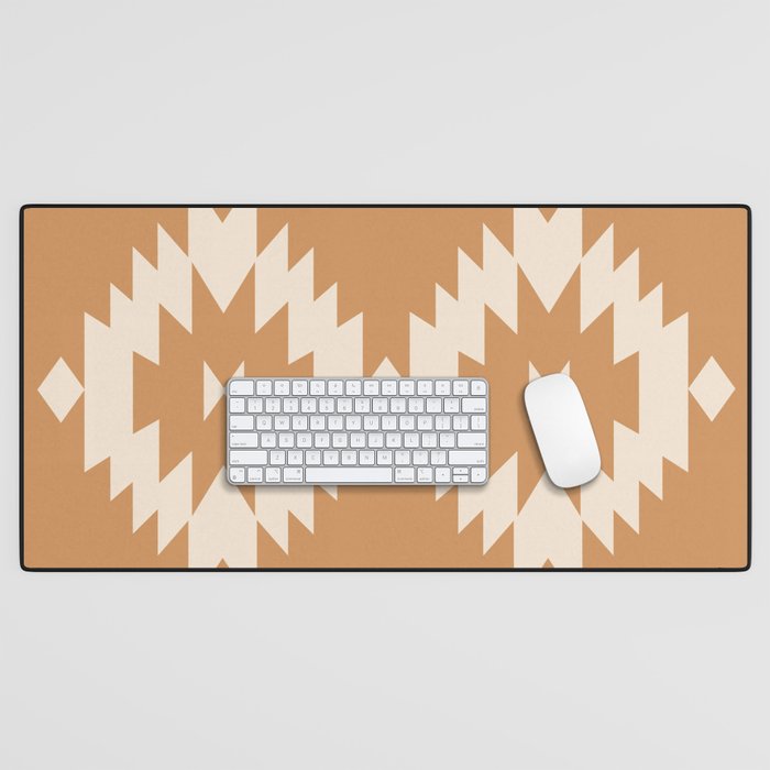 Southwestern Minimalism - Desert Orange Desk Mat Gallery Image 1