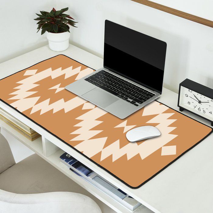 Southwestern Minimalism - Desert Orange Desk Mat Gallery Image 2