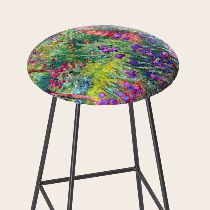 Claude Monet Garden in Giverny Stool Gallery Image 2