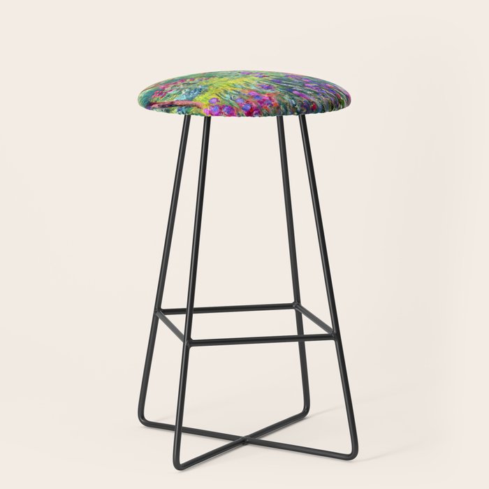Claude Monet Garden in Giverny Stool Gallery Image 1