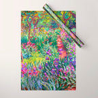 Claude Monet Garden in Giverny Wrapping Paper Gallery Image 1