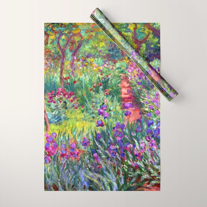 Claude Monet Garden in Giverny Wrapping Paper Gallery Image 1