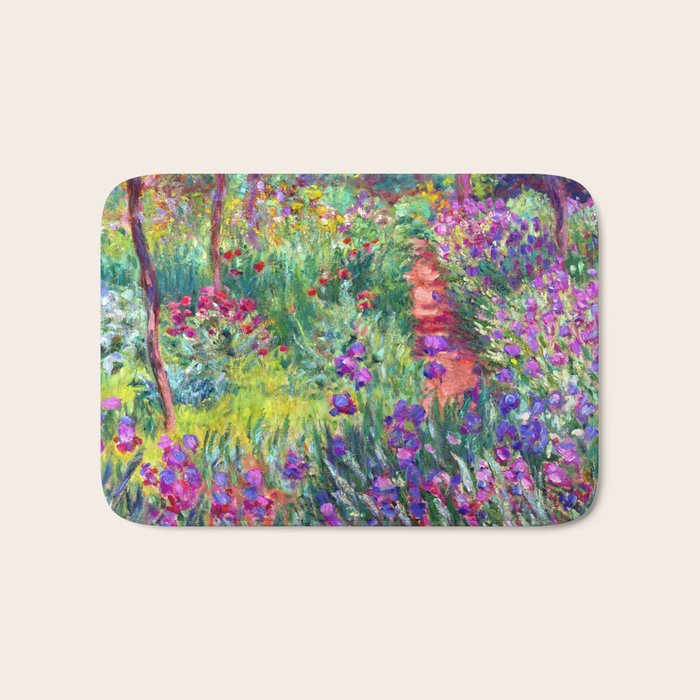 Claude Monet Garden in Giverny Bath Mat Gallery Image 1