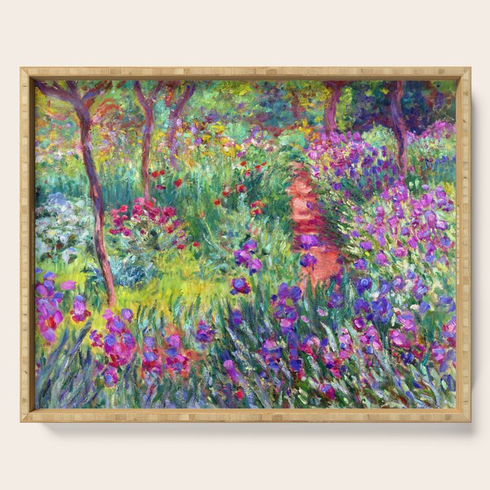 Claude Monet Garden in Giverny Serving Tray Gallery Image 1