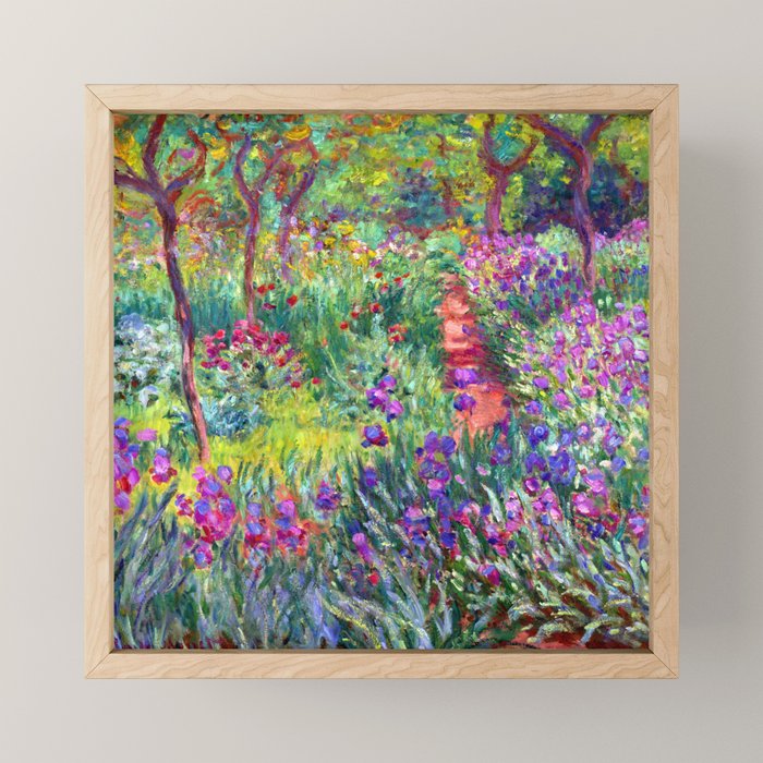 Claude Monet Garden in Giverny Mini Art Print Gallery Image 1