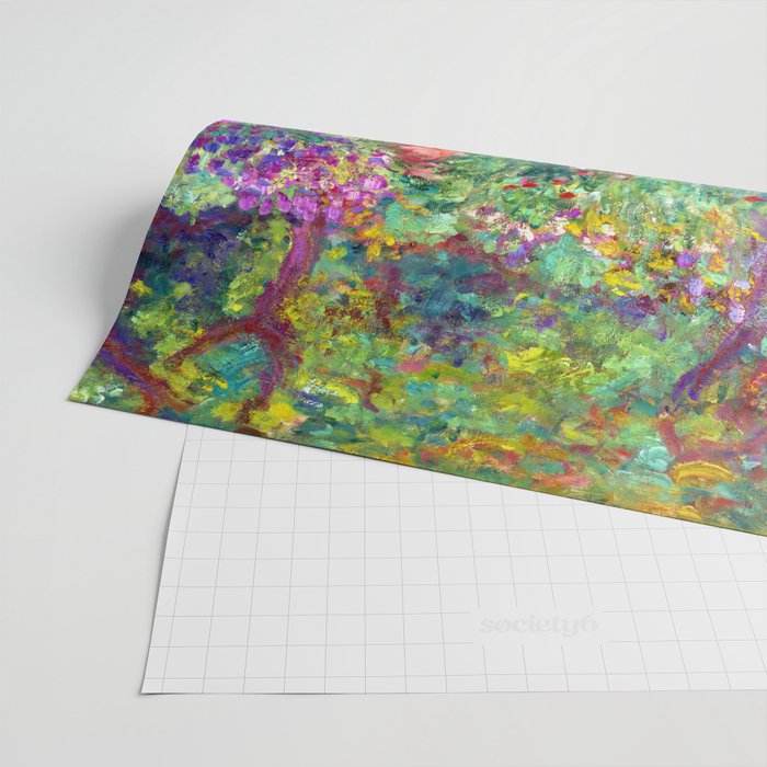 Claude Monet Garden in Giverny Wrapping Paper Gallery Image 2