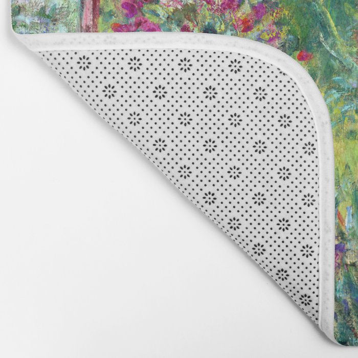 Claude Monet Garden in Giverny Bath Mat Gallery Image 2