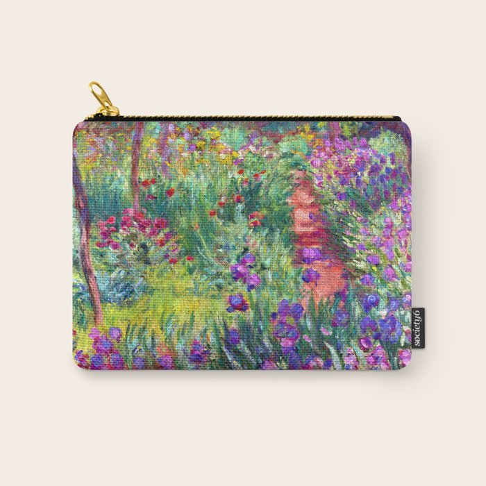 Claude Monet Garden in Giverny Carry All Pouch Gallery Image 1