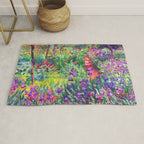 Claude Monet Garden in Giverny Rug Gallery Image 1