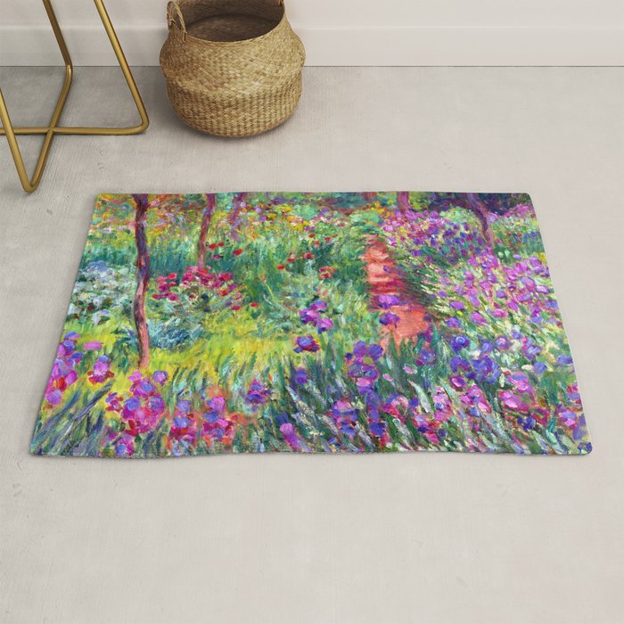 Claude Monet Garden in Giverny Rug Gallery Image 1