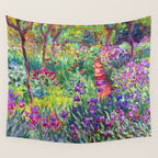 Claude Monet Garden in Giverny Wall Tapestry Gallery Image 4
