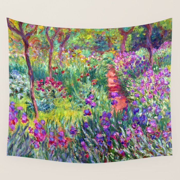 Claude Monet Garden in Giverny Wall Tapestry Gallery Image 4