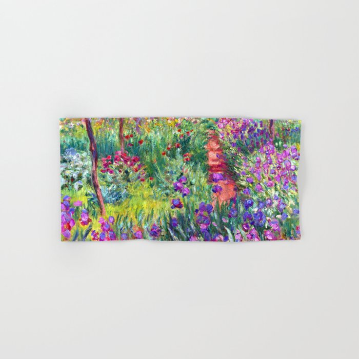 Claude Monet Garden in Giverny Bath Towel Gallery Image 1