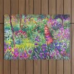 Claude Monet Garden in Giverny Outdoor Rug Gallery Image 1