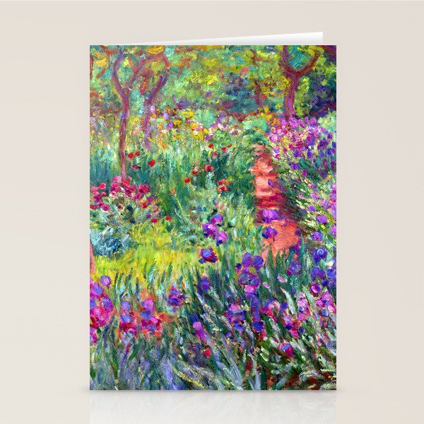 Claude Monet Garden in Giverny Stationery Card Gallery Image 2