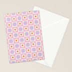 Retro Flower Pattern II Stationery Card Gallery Image 2