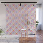 Retro Flower Pattern II Wall Mural Gallery Image 1