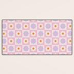 Retro Flower Pattern II Desk Mat Gallery Image 3