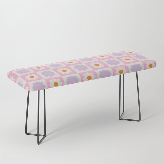 Retro Flower Pattern II Bench Gallery Image 1