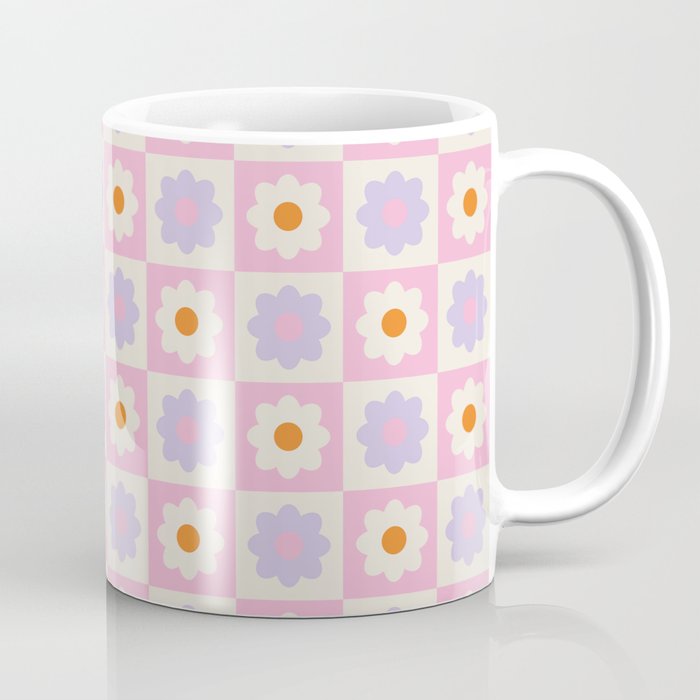 Retro Flower Pattern II Coffee Mug Gallery Image 1