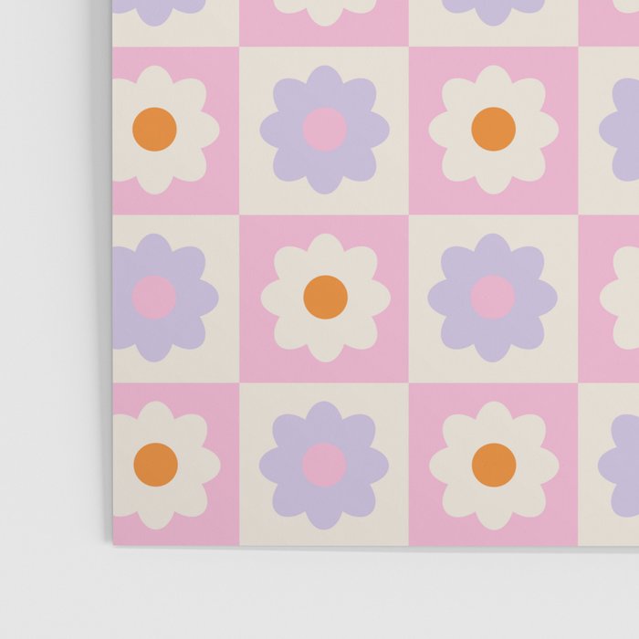 Retro Flower Pattern II Poster Gallery Image 3